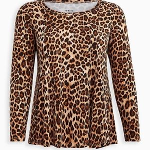 Torrid Super Soft Leopard Fit & Flare Tee
